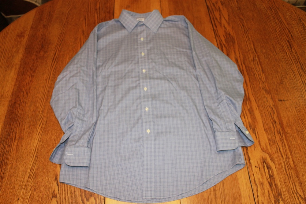 Brooks Brothers Shirt Mens 16.5 33 Regent Non Iron Supima Cotton Stretch Plaid